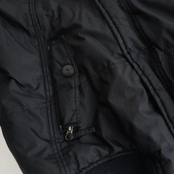 Vintage Route 66 Black Zip Up  Bomber Winter Coat Size Large - Picture 8 of 14